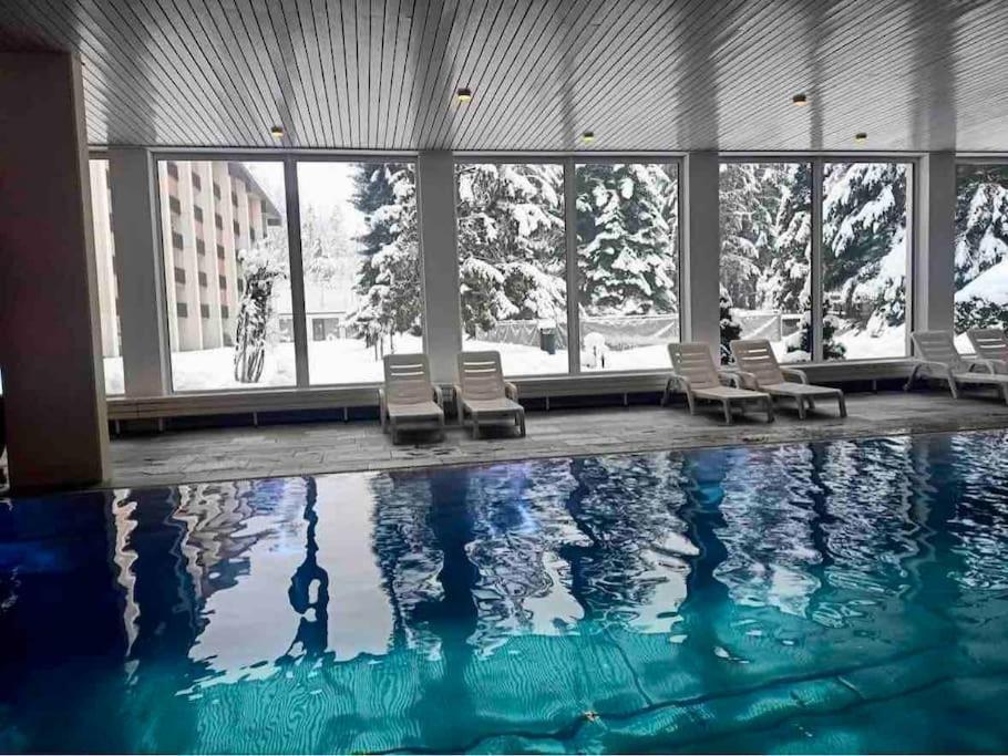 Modern Laax Apt, Swimming Pools, Wellness & Tennis 외부 사진